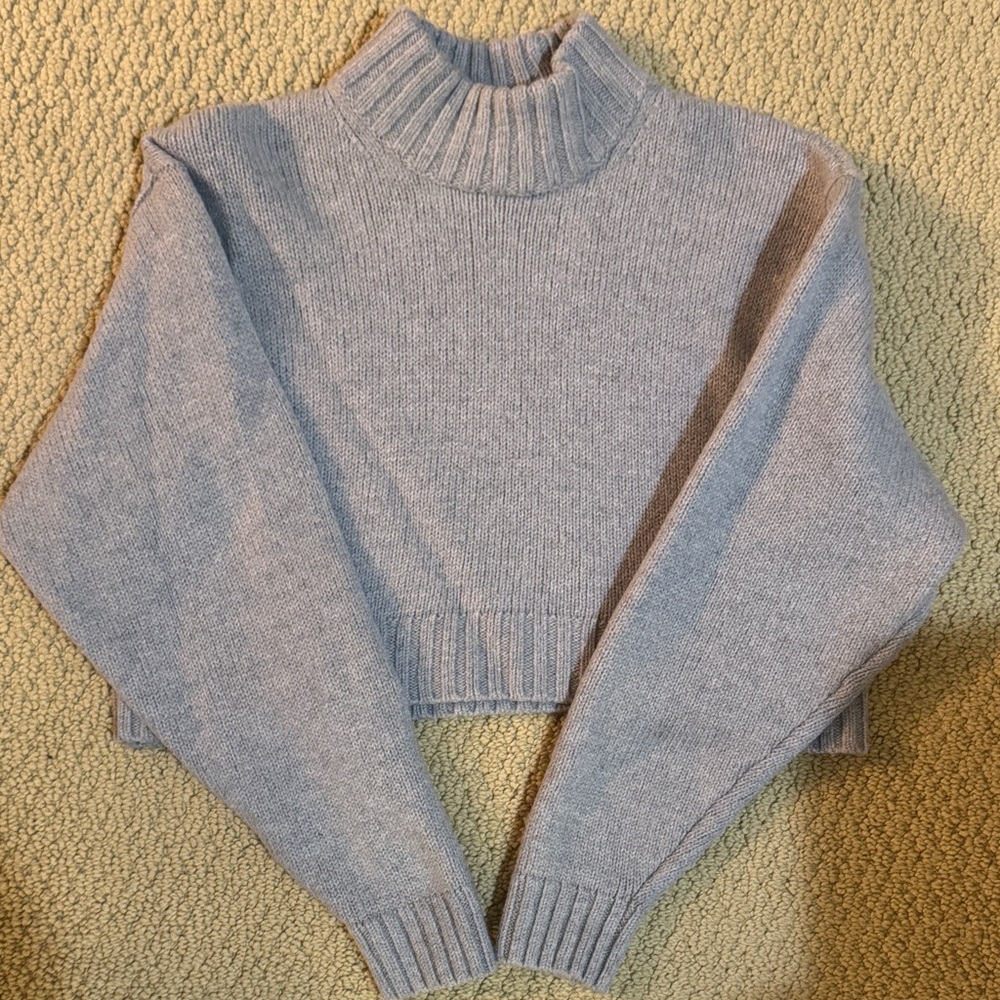 Wilfred free mock neck crop sweater